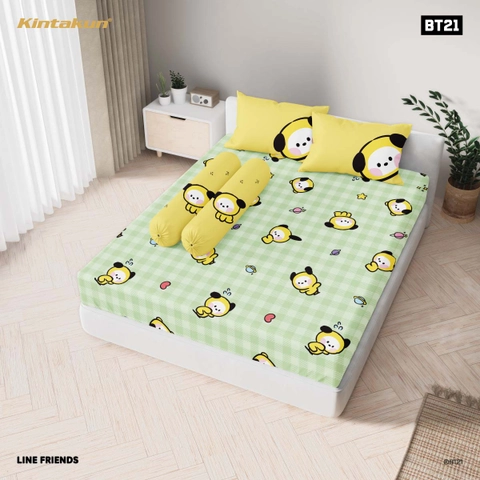 Kintakun - Kintakun BT21 minini Sprei Fitted 180 x 200 King Multivarian
