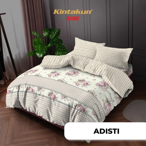 Kintakun - [T30cm] Bedcover Set Fitted Queen 160 Minimalis Bunga Aesthetic DLUXE
