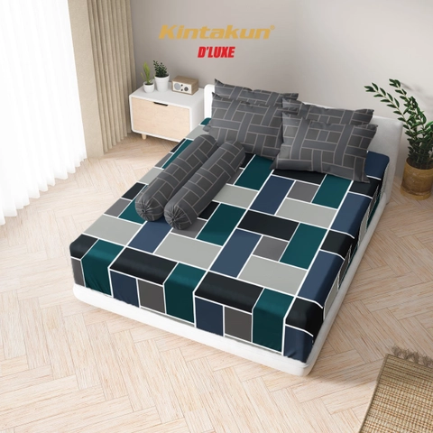 Kintakun - Sprei Fitted 180 x 200 B4 DLUXE Aesthetic Microtex Tinggi 25 cm B4