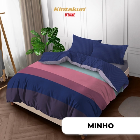 CUCI GUDANG Kintakun Bedcover Set Fitted Minho King 180 Minimalis Bunga Aesthetic DLUXE 20 cm