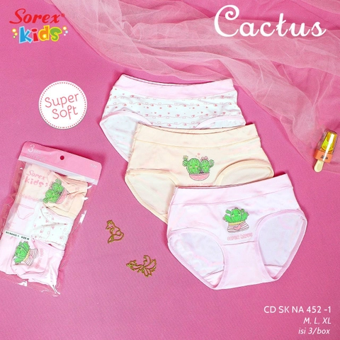 Sorex Kids NA 452 - 1 1 Box Celana Dalam Anak Perempuan CD Anak Cewek Extra Lembut