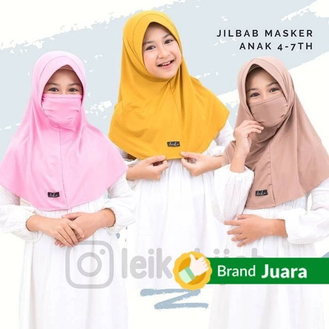Leika Hijab - Hijab Masker Anak