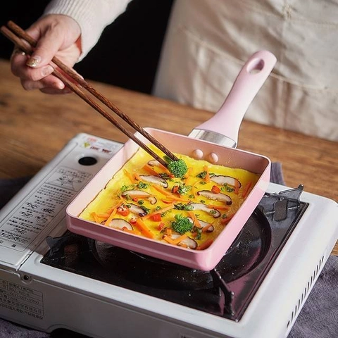 Lilopilo - PREMIUM Tamagoyaki Omelette Fry Pan Egg / Wajan Goreng Telur Teflon