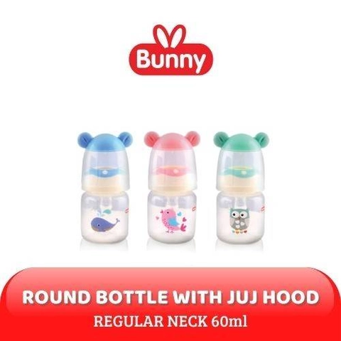 Lustybunny Bunny Square Bottle Botol Susu With Ear Hood 60Ml