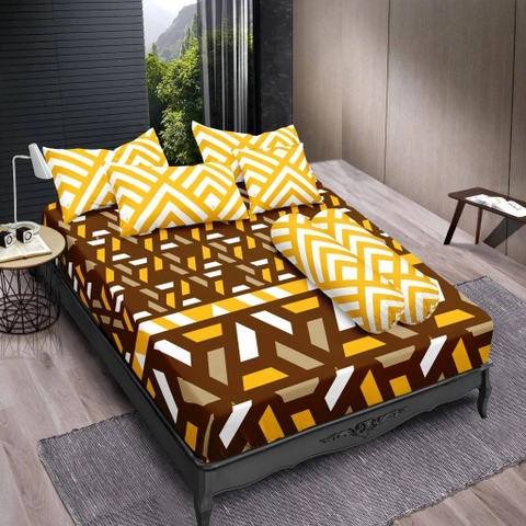 LADY ROSE OFFICIAL - VALLERY QUINCY Sprei King Print Espresso