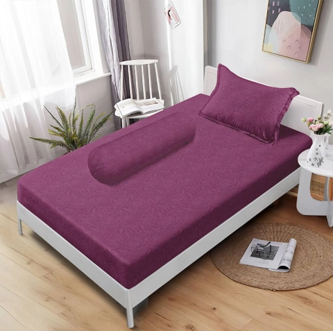 LADY ROSE OFFICIAL - VALLERY QUINCY Sprei Single Emboss Light Purple