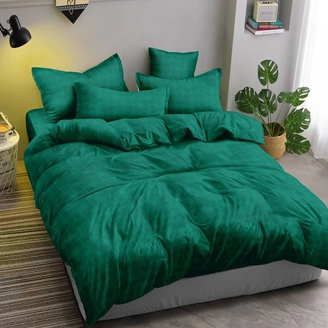 LADY ROSE OFFICIAL - ALOHA Bed Cover King Emboss Dark Green