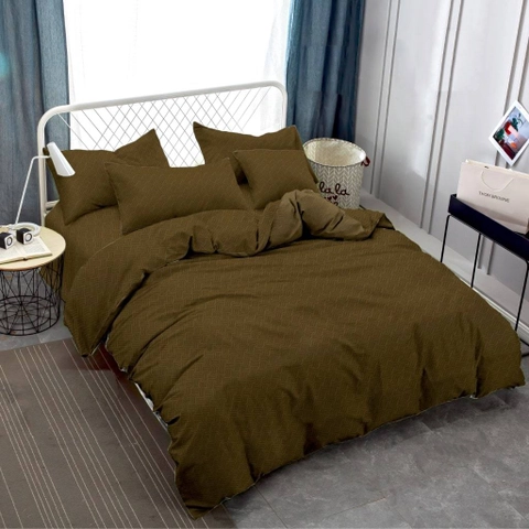 LADY ROSE OFFICIAL - VALLERY QUINCY Bed Cover King Emboss Coffee