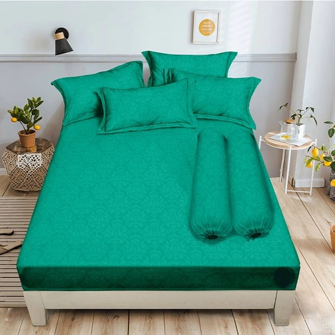 LADY ROSE OFFICIAL - ALOHA Sprei Queen Emboss Tosca