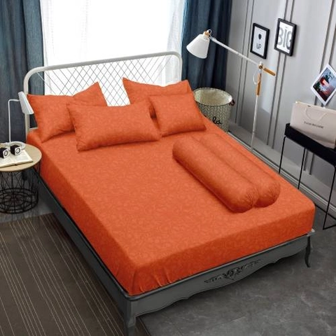 LADY ROSE OFFICIAL - VALLERY QUINCY Sprei Queen Emboss Orange