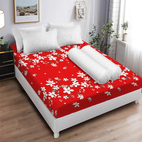 LADY ROSE OFFICIAL - LADY ROSE- Sprei King Scarlet