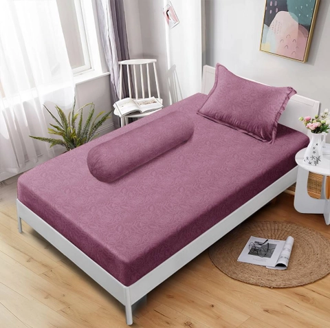 LADY ROSE OFFICIAL - VALLERY QUINCY Sprei Single Emboss Violet