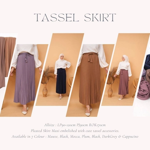 Modesee - Tassel Pleated Skirt Rok Plisket