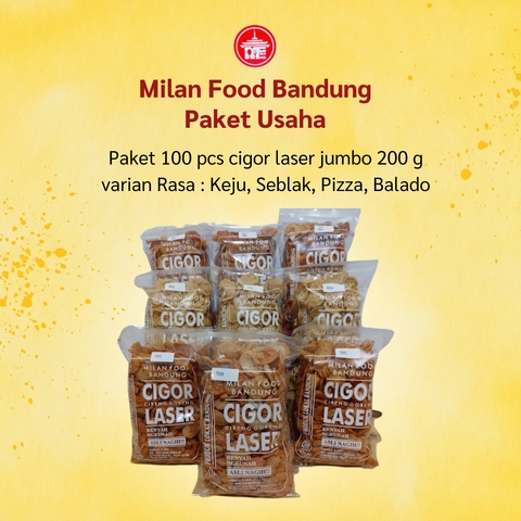 Milan Food Bandung - Paket Usaha 100 pcs (New) Cigor Laser