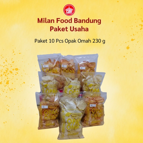 Milan Food Grosir - Paket Usaha 10 pcs Opak Omah Snack Makanan Ringan