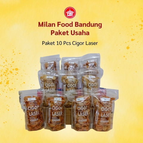 Milan Food Grosir - Paket Usaha 40 pcs (New) Cigor Laser Snack Makanan Ringan