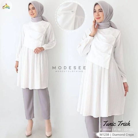 Modesee - Tunic Trish Broken White