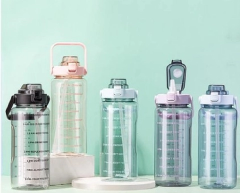 Mumtazqu Store - Alcante - Botol minum Jumbo 2 LITER Motivasi