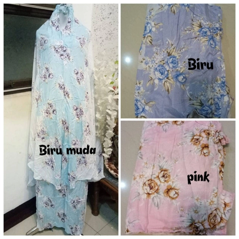 Nadira - Mukena Bali Motif Mawar