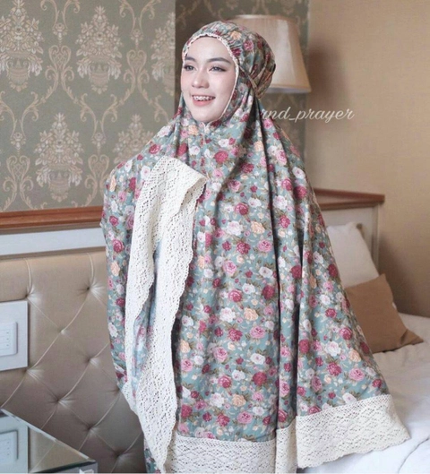 Nadira - Mukena Katun Jepang Original Mawar
