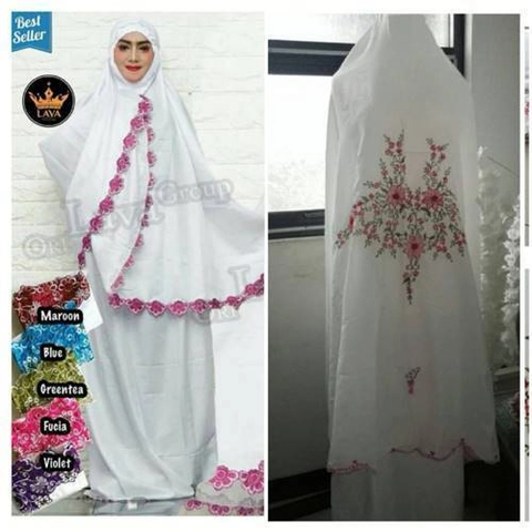 Nadira - 2pcs Mukena Dewasa, BSW Vol 2 dan Mukena BSW Bordir