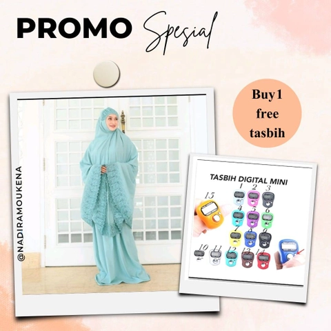 Nadira [TA] - MUKENA FARISA RENDA FREE TASBIH DIGITAL