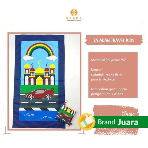 [PO] Nafeesa Sajadah Anak STK Car (Custom Nama)