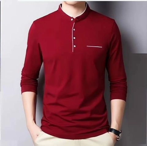 Nanys Fashion - Kaos Polo Shirt Lengan Panjang Kerah Shanghai KPS 001