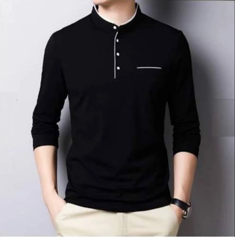 Nanys Fashion - Kaos Polo Shirt Lengan Panjang Kerah Shanghai KPS 003