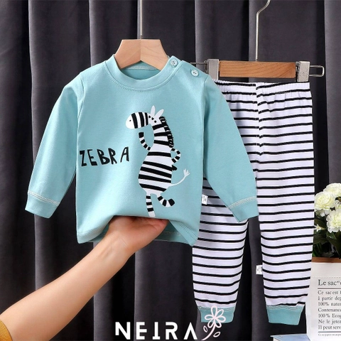 Neira - Setelan Baju Tidur Piyama Anak Tosca Zebra