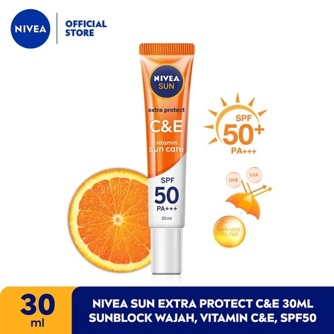 Nivea - NIVEA SUN Extra Protect C & E Vitamin Sun Care SPF50 PA+++ 30ml