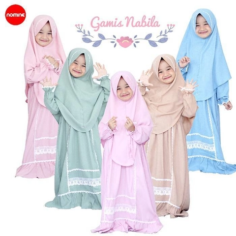 Nomine - Gamis - Nabila - Set Khimar