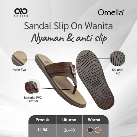 Odillon - Odillon - LI 54 / Sandal Jepit Wanita Casual