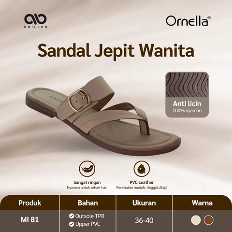 Odillon - Ornella - MI 81 / Sandal Jepit Wanita Casual