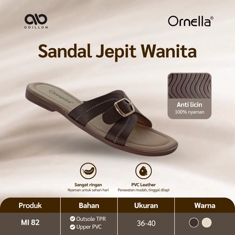 Odillon - Ornella - MI 82 / Sandal Slip On Wanita Casual