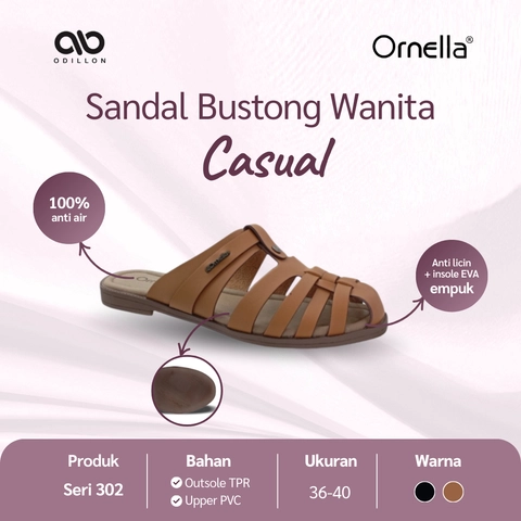 Odillon - Ornella - WB 302 / Sandal Bustong Wanita Casual