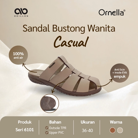 Odillon - Ornella - GZ 6101 / Sandal Bustong Wanita Casual