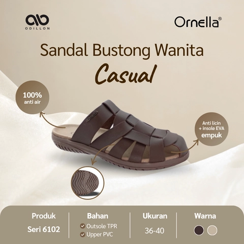 Odillon - Ornella - GZ 6102 / Sandal Bustong Wanita Casual
