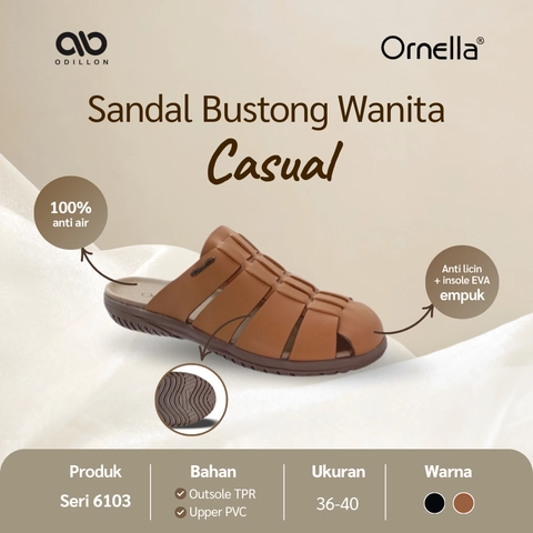 Odillon - Ornella - GZ 6103 / Sandal Bustong Wanita Casual