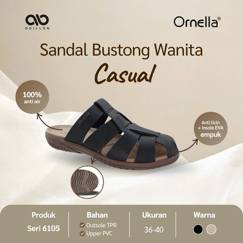Odillon - Ornella - GZ 6105 / Sandal Bustong Wanita Casual