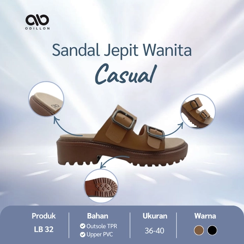 Odillon - Odillon - LB 32 / Sandal Slip On Wanita Casual