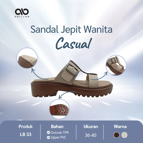 Odillon - Odillon - LB 33 / Sandal Slip On Wanita Casual