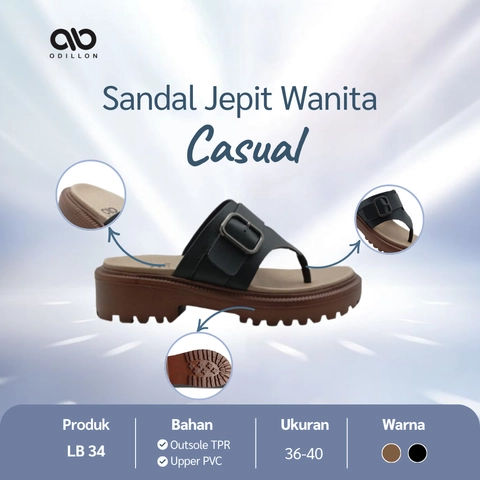 Odillon - Odillon - LB 34 / Sandal Jepit Wanita Casual