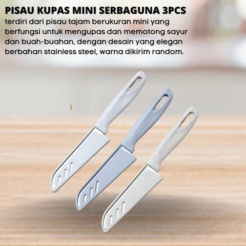 [PO] Orderpedia Kitchen - Pisau Kupas Mini Serbaguna 3pcs