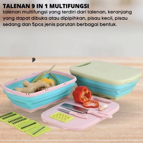 [PO] Orderpedia Kitchen - Talenan 9 in 1 Multifungsi