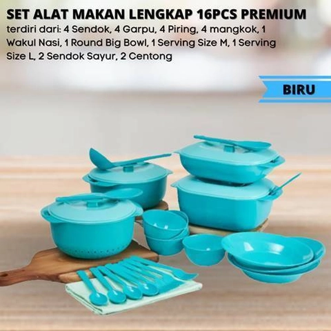 [PO] Orderpedia Kitchen Set Alat Makan Lengkap 16pcs Premium