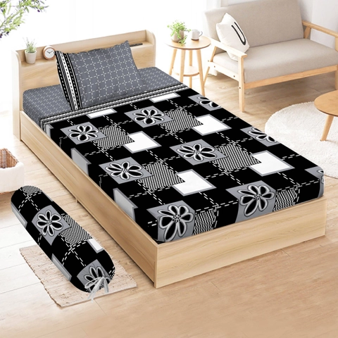 Rosanna - Sprei Vito Disperse Black Flower 