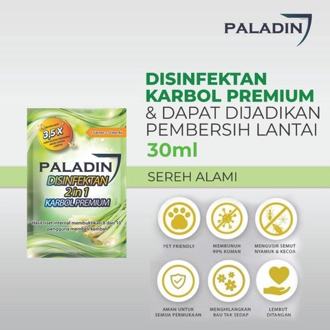 Paladin Bandung - Disinfektan Karbol Premium PALADIN Sachet 30ML