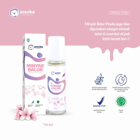 Exclusive di Evermos Pisuka - Pisuka Minyak Balur Khusus Bayi 10 ml