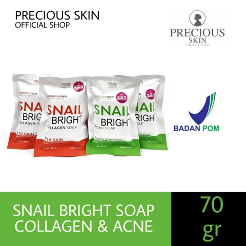 PRECIOUS SKIN - Snail Body White Anti Acne Collagen X10 Soap/Soap Collagen/Sabun Acne / Soap (SW-SO)